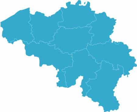 4353336 er is een kaart van belgie land