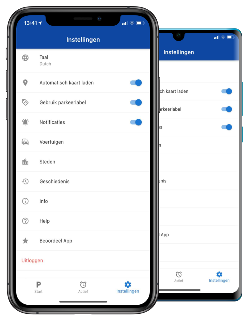 app update instellingen